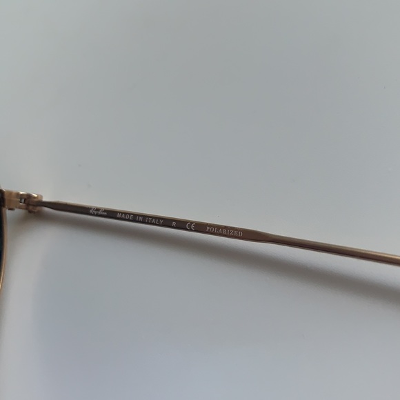 Authentic Polarized Ray-Ban Round Metal Sunglasses - Picture 4 of 4